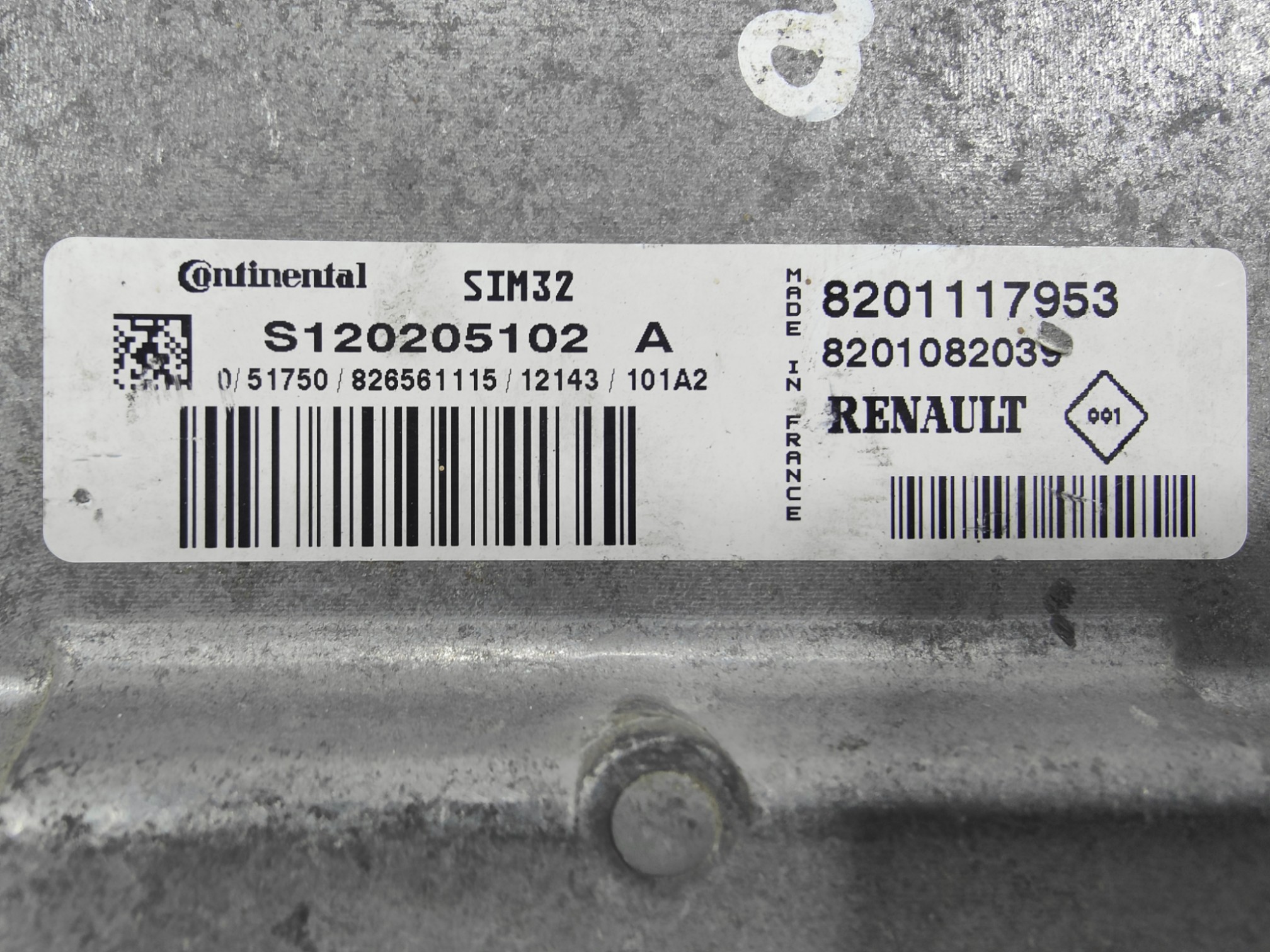 ECU de motor Renault CLIO 1.2 , Ref: 8290-K3B2