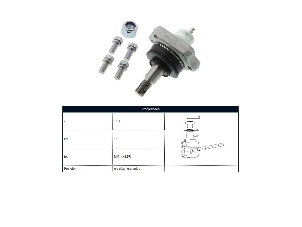 Rotula Del Nissan D21 Mexico 88-97 Der/Izq