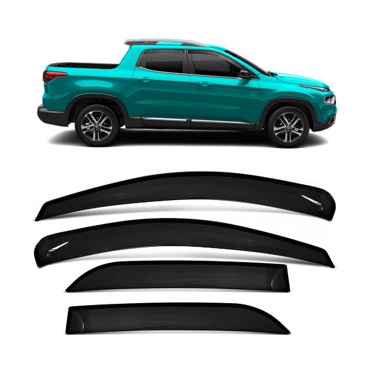Deflectores de lluvia para Fiat Toro