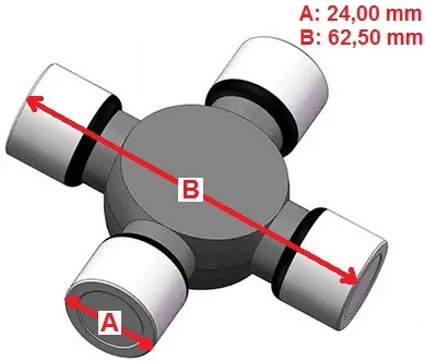 CRUCETA 24.00mm U167