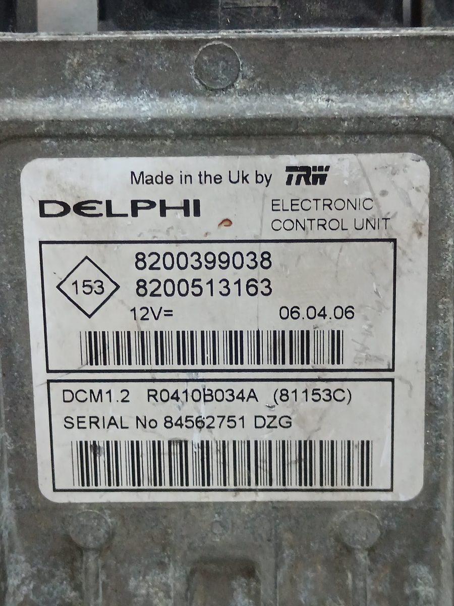Centralita Motor Uce Renault Clio III 2005-2016 Confort Dynamique 1.5L 78kW 8200513163