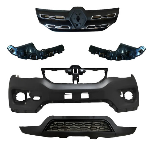Kit Paragolpe Delantero Y Molduras Guia Careta Renault Kwid