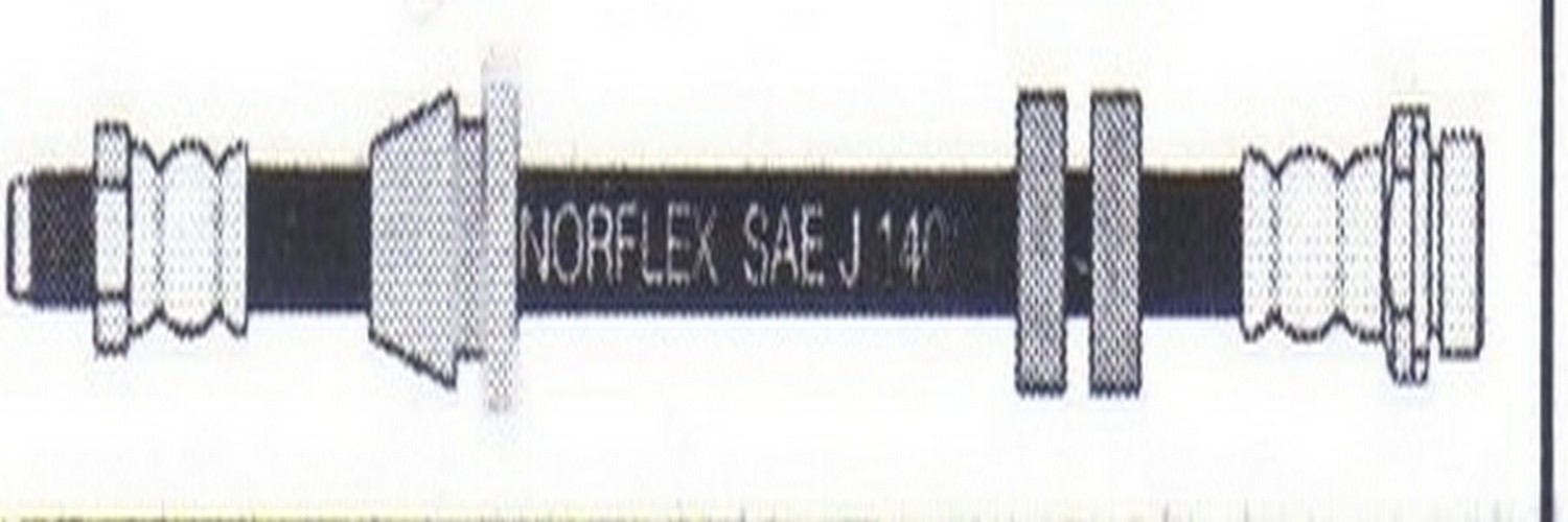 Manguera de freno flexible delantera