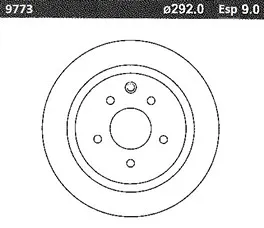 DISCO FRENO (291mm) TRA NISSAN SENTRA B17 13
