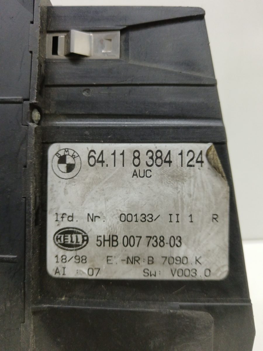Comandos de Calefacción BMW Serie 5 Berlina (E39) 1995-2003 2.0 16V Diesel CAT 64118384124
