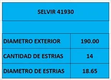DISCO EMBR 190mm 14 EST GM CORSA 1.0-1.4 WESTLAKE