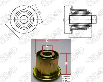 BUJE ELASTICO TRA PEUGEOT BOXER-DUCATO (CHAPA) GSP