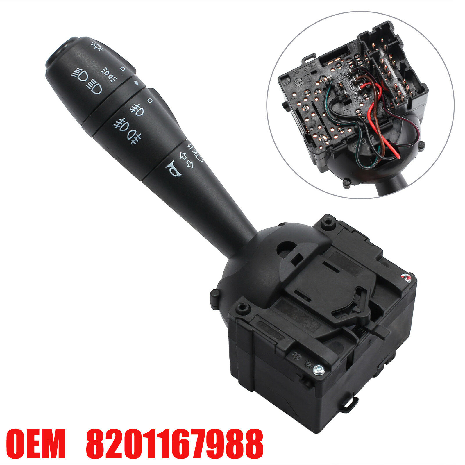 Llave de luces con comando de faros antiniebla