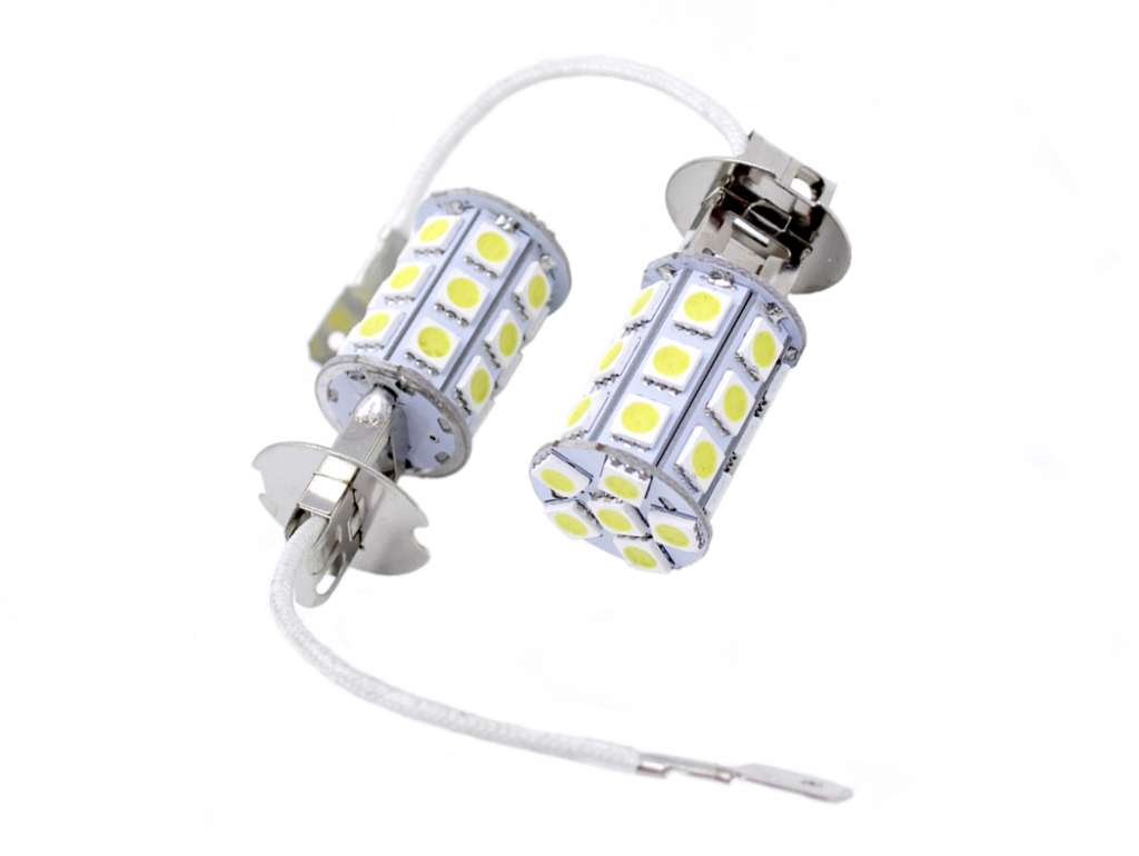 LAMPARA LED UNIV. H3 24V. 27LED JGO