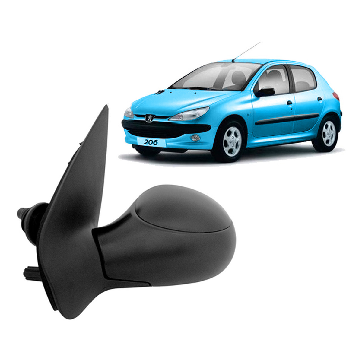 Espejo Izquierdo Peugeot 206 Con control