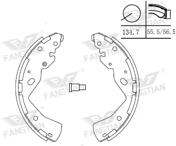 Patines de freno (kit)