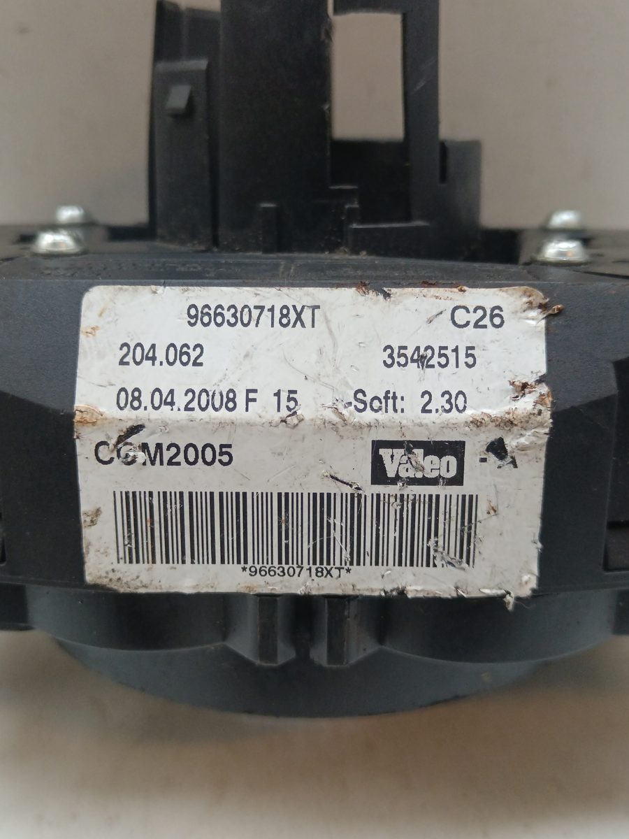 Llave de Luces Limpiaparabrisas Peugeot 207 2006-2012 Confort 1.4L 50kW 96630718XT