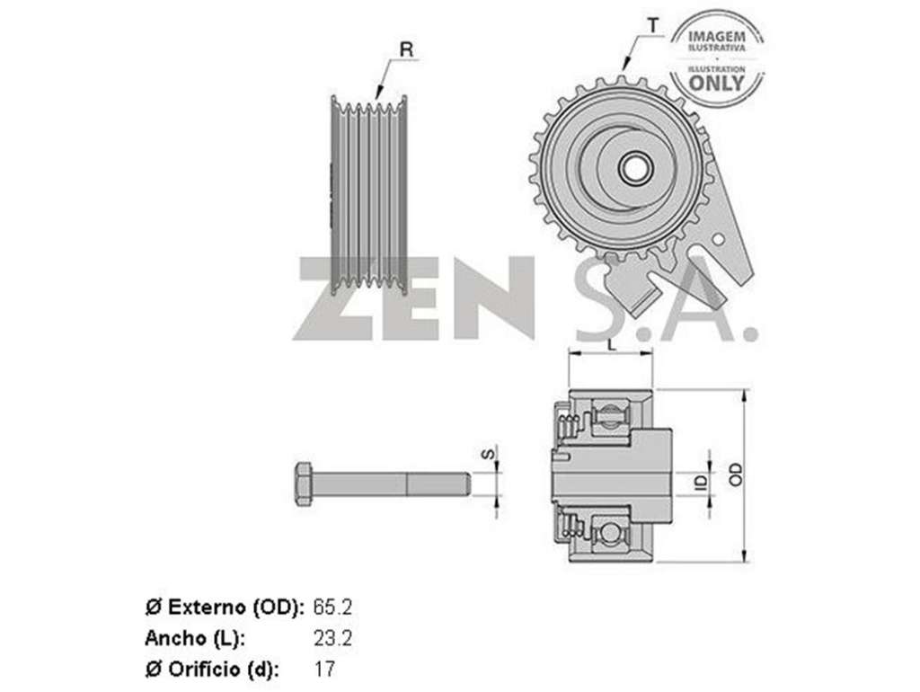RULEMAN TENSOR PK FI PALIO/ETC. 1.3 PK ALT