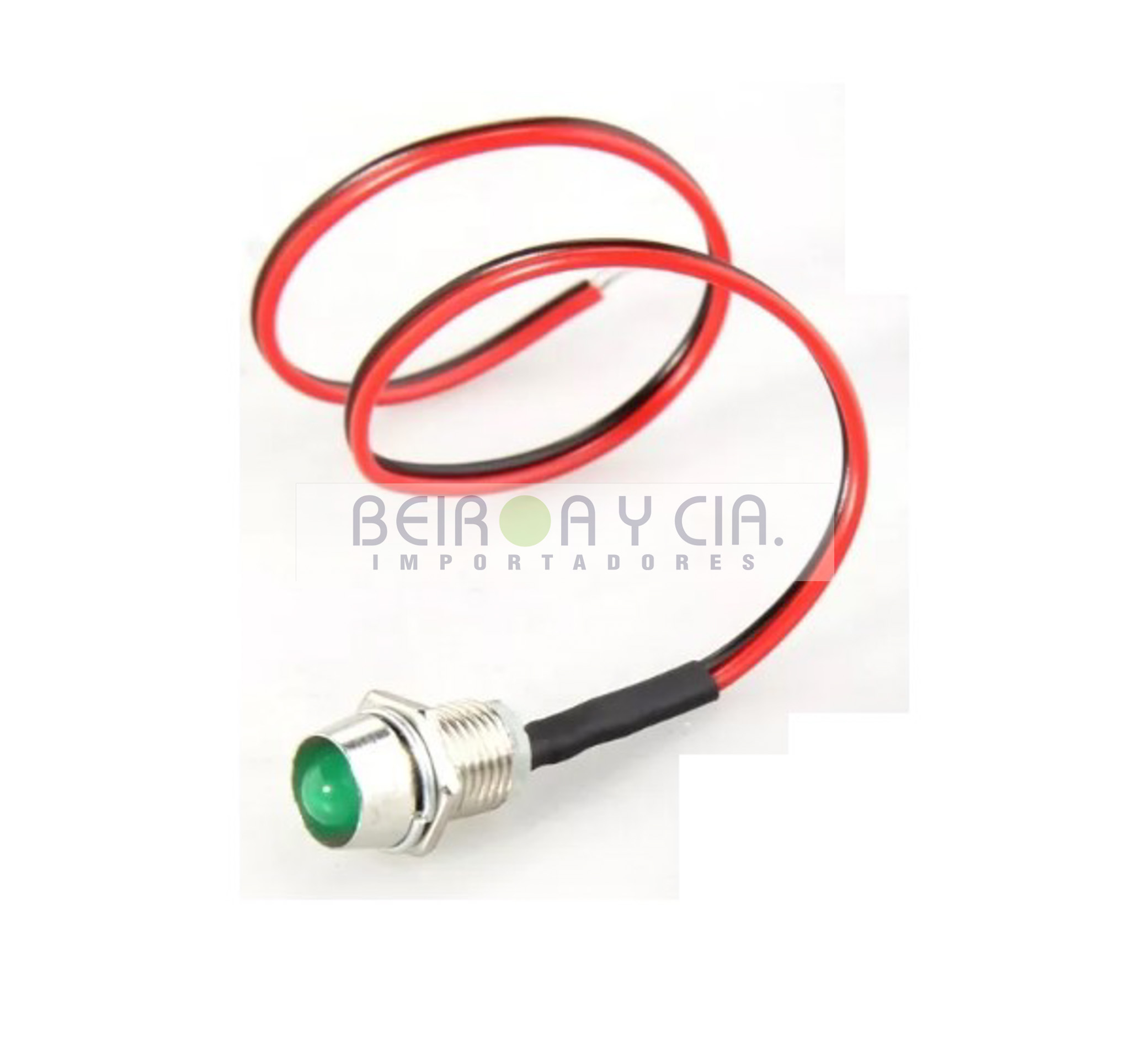 OJO INDIC. XE LED 12V VERDE 8MM