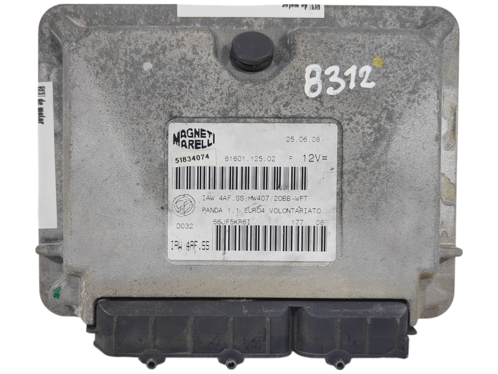 ECU de motor Fiat PANDA 1.1 , Ref: 8312-K3B10