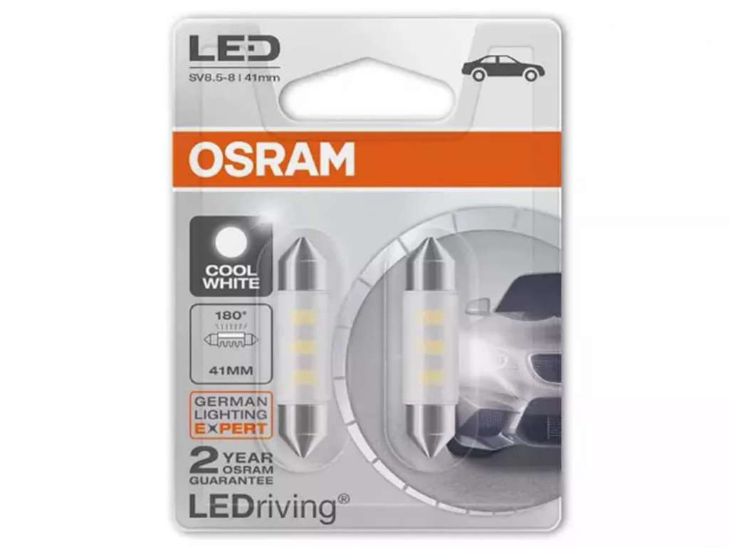 LAMPARA LED 12V. 5W 41MM TUBULAR JGO