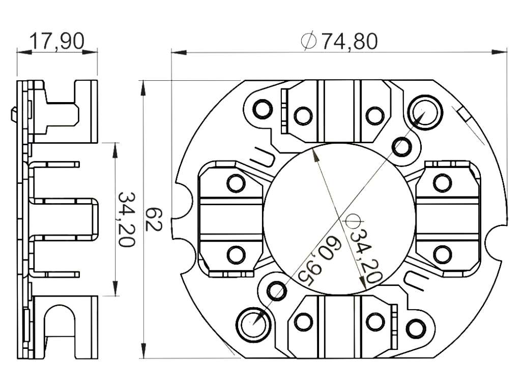 Porta carbones para motor de arranque