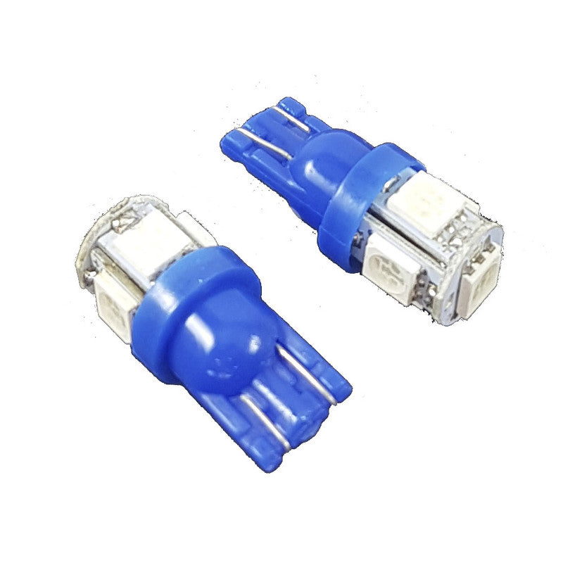 Lámpara T10 LED 5 SMD 3528 Azul