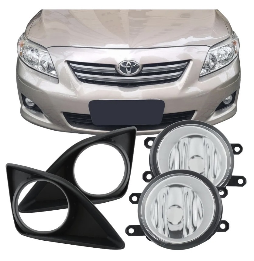Par de faros auxiliares y rejillas delanteras