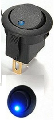 LLAVE TECLA EC1213BL REDONDA PLAST. PUNTO AZUL