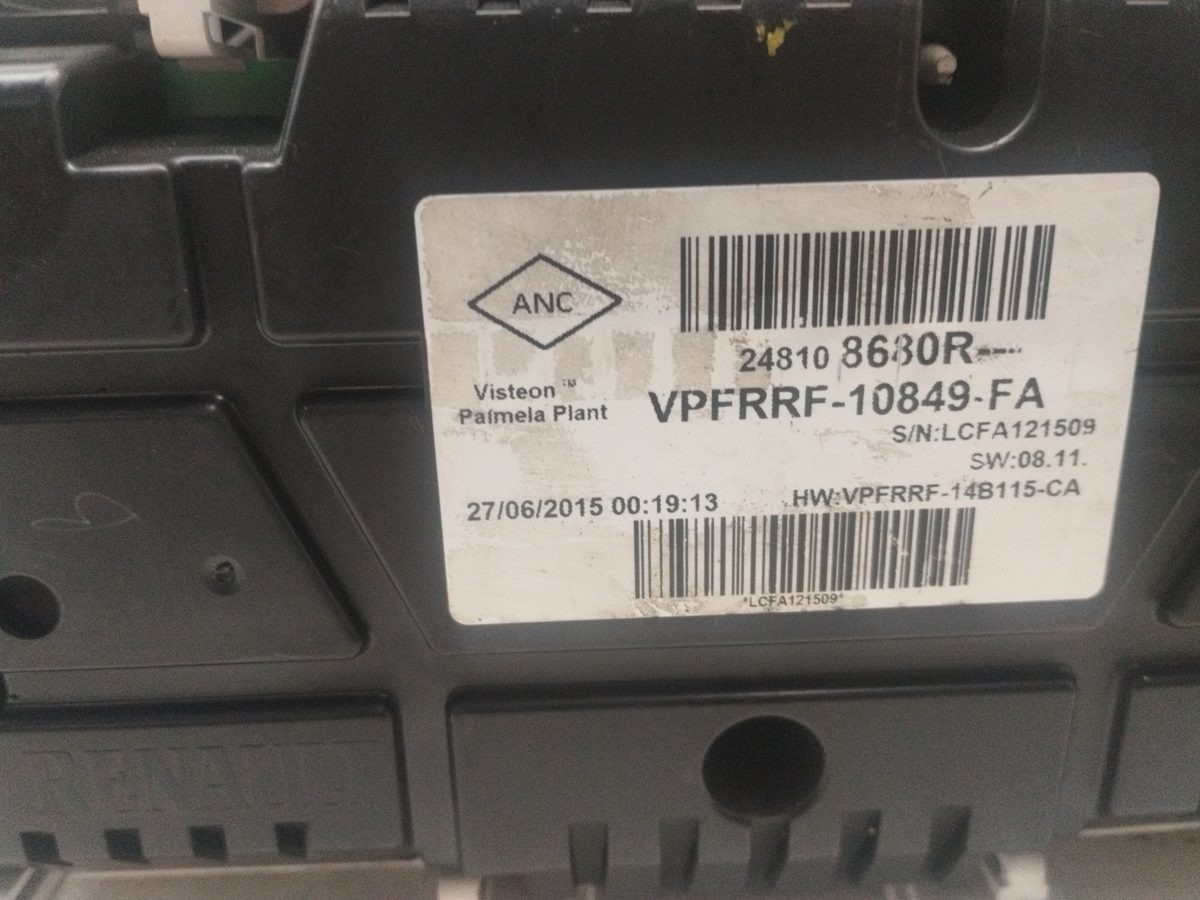 Tablero de Instrumentos Renault Clio IV desde 2012 Business 1.5L 55kW 248108680R