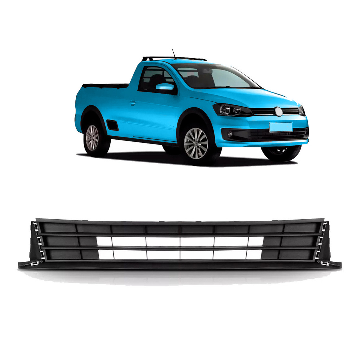 Rejilla Central de Paragolpe Volkswagen Saveiro G6 2014 2015