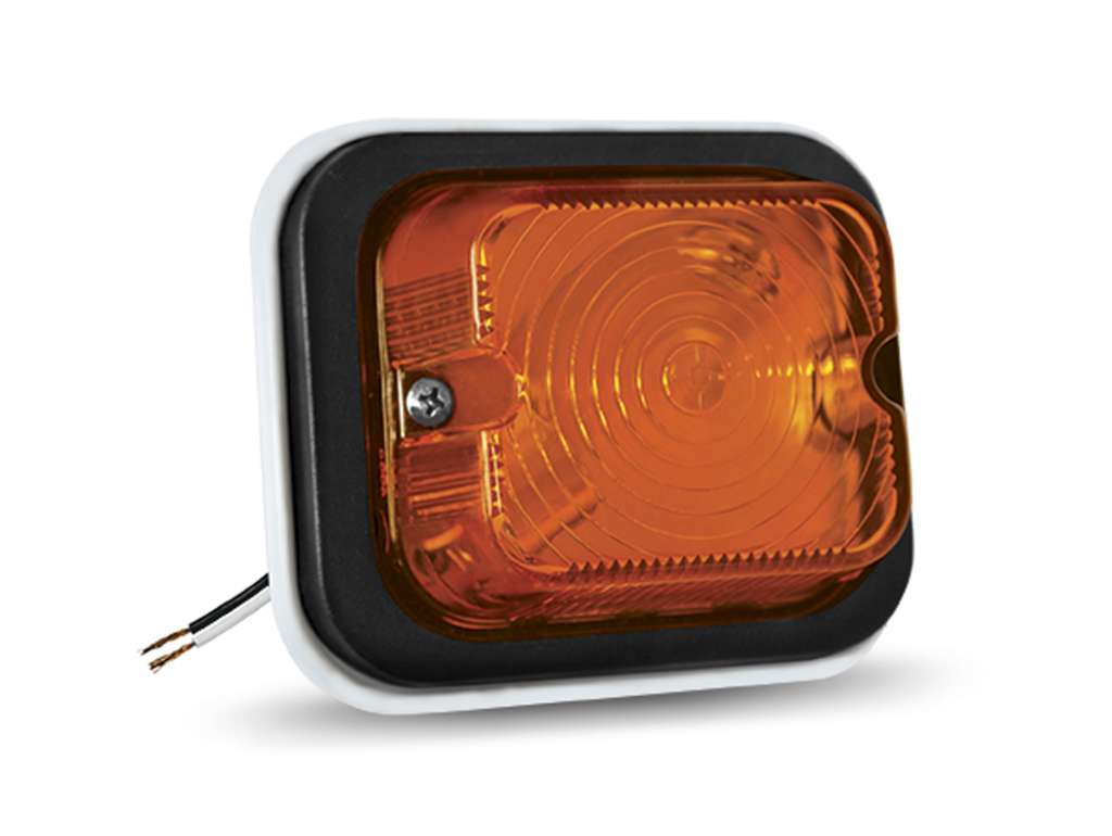 Faro lateral ámbar LED universal cuadrado