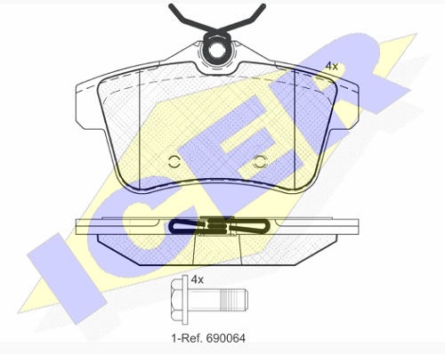 PASTILLAS FRENO TRASERAS PEUGEOT CITROEN 308 3008 5008 C4 PICASSO EUROPEAS [ICER]