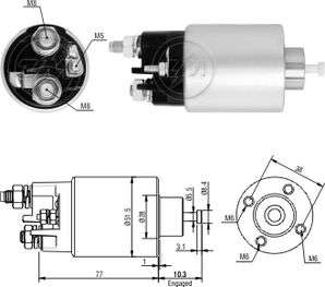 SOLENOIDE MITSUBISHI RE LOGAN/CLIO 1.5