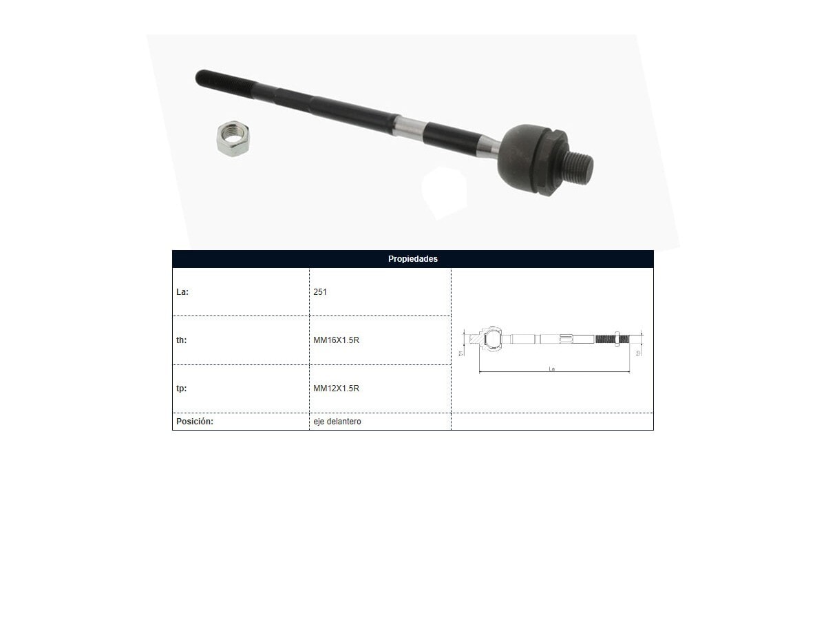 Mate Chev Spark 98-22 Der/Izq