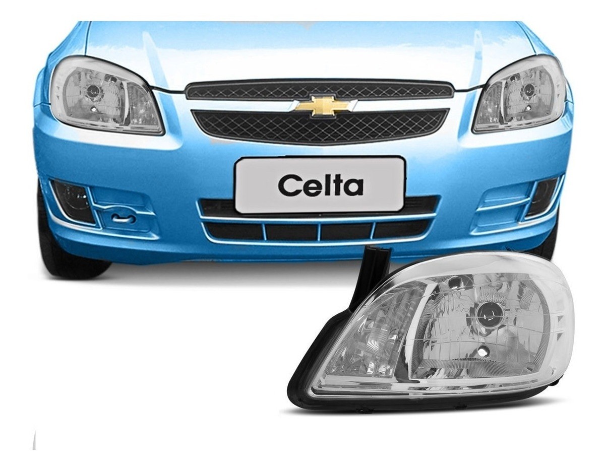 Semioptica Izquierda Chevrolet Celta 2007 / 2016 Cromada