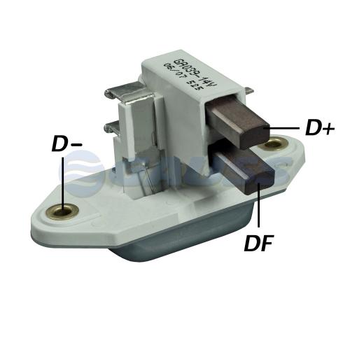 REGULADOR VOLTAJE ALT. CORSA NAFTA 1.0 1.4 C/ALT. BOSCH 14V 55A - 9190087039 (PARA ALT. 9120080500)