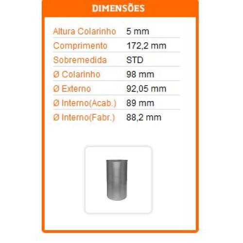 CAMISA NISSAN SD23 TD231 SD25 FRONTIER 2 5 16V 2008 R MASTER 2 5 16V 2005 172 RIOSULENSE