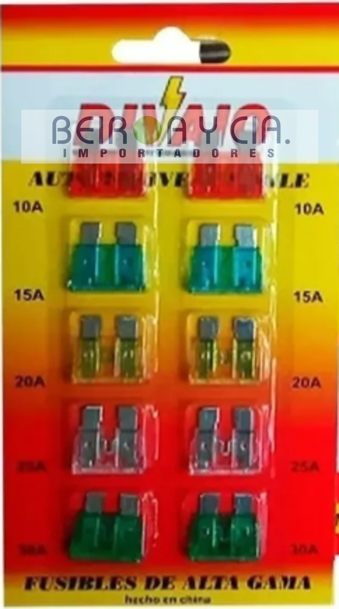 FUSIBLE ENCHUFE EN KIT 10/15/20/25/30A 2 C/U