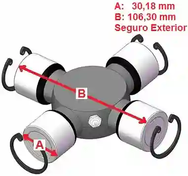 CRUCETA 30.18mm U-205