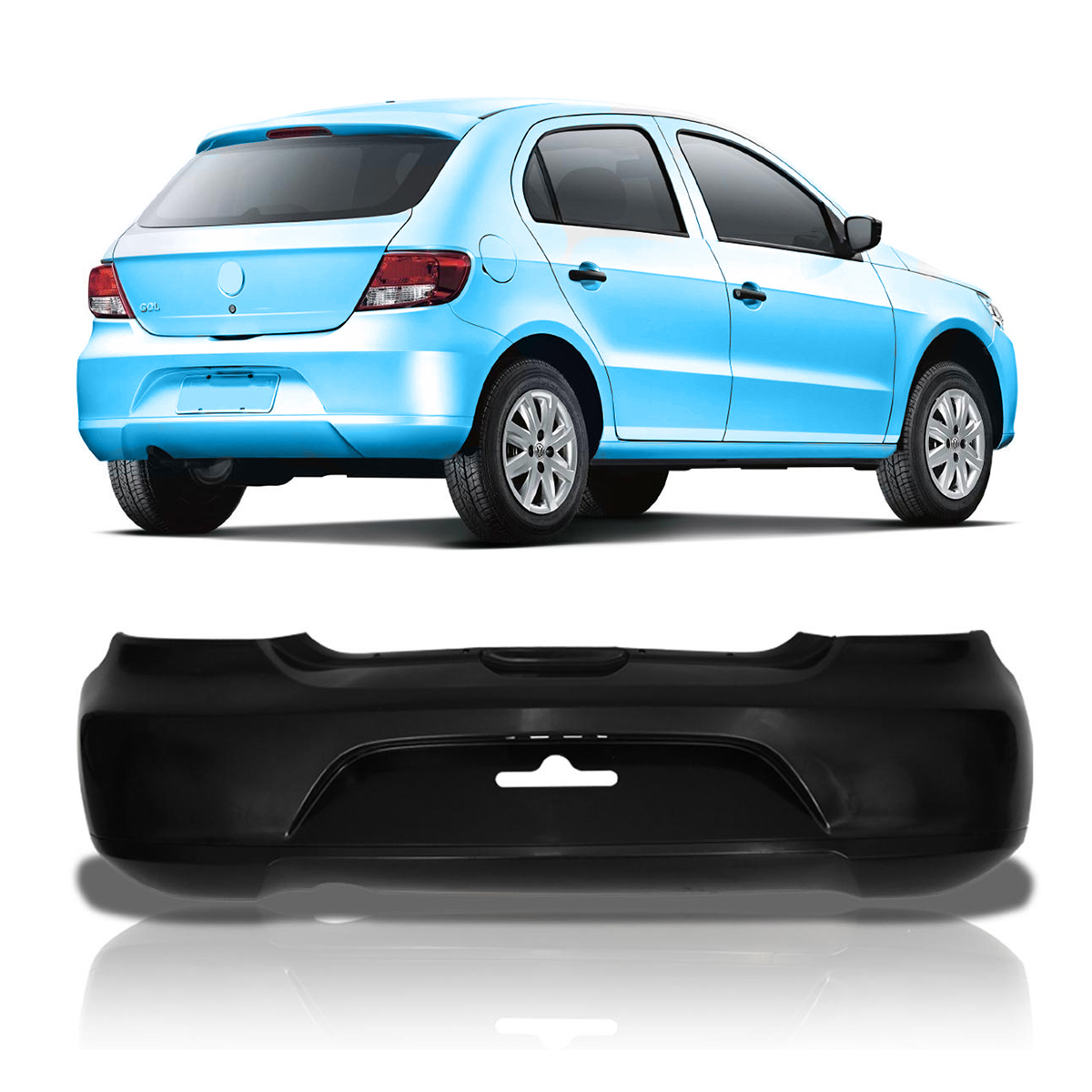 Paragolpe Trasero Vw Gol G5 Hatch 2009  2013