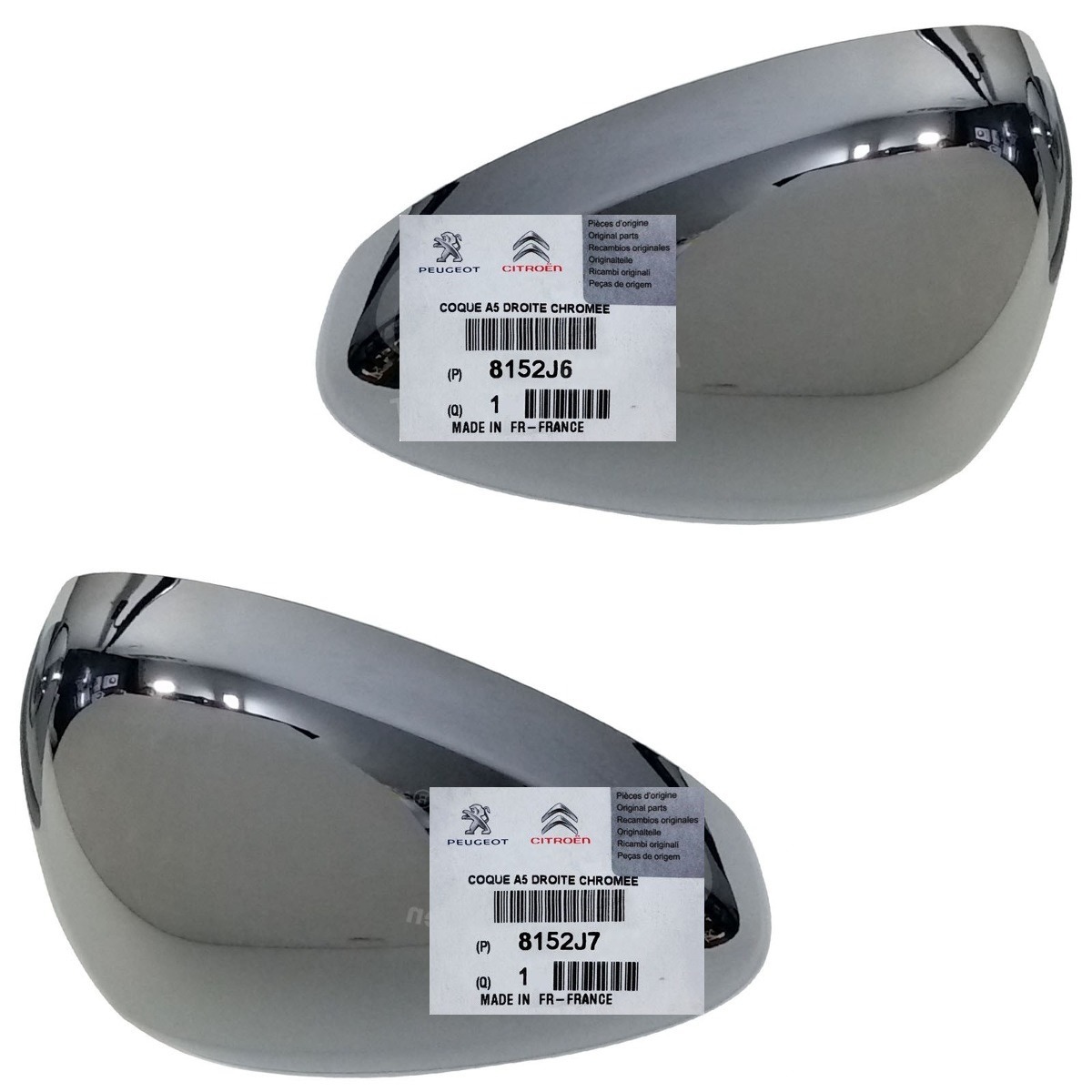 CACHA ESPEJO CITROEN C3 DS3 CROMADA IZQUIERDA [ORIGINAL PSA]