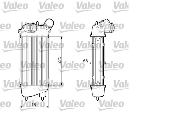 RADIADOR INTERCOOLER CITROEN PEUGEOT C3 DV4TD VALEO [VALEO]