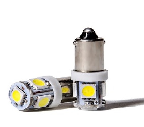 LAMPARA LED XE BAY. 24V 1 POLO 5 LEDS BLANCA=2662