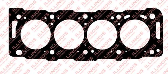 Junta de tapa de cilindros DW10, 2 muescas, 1.4mm, metal-grafito
