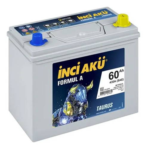 Bateria Inci Aku 90j (60ah) Gtia 3 Años Colocacion Gratis