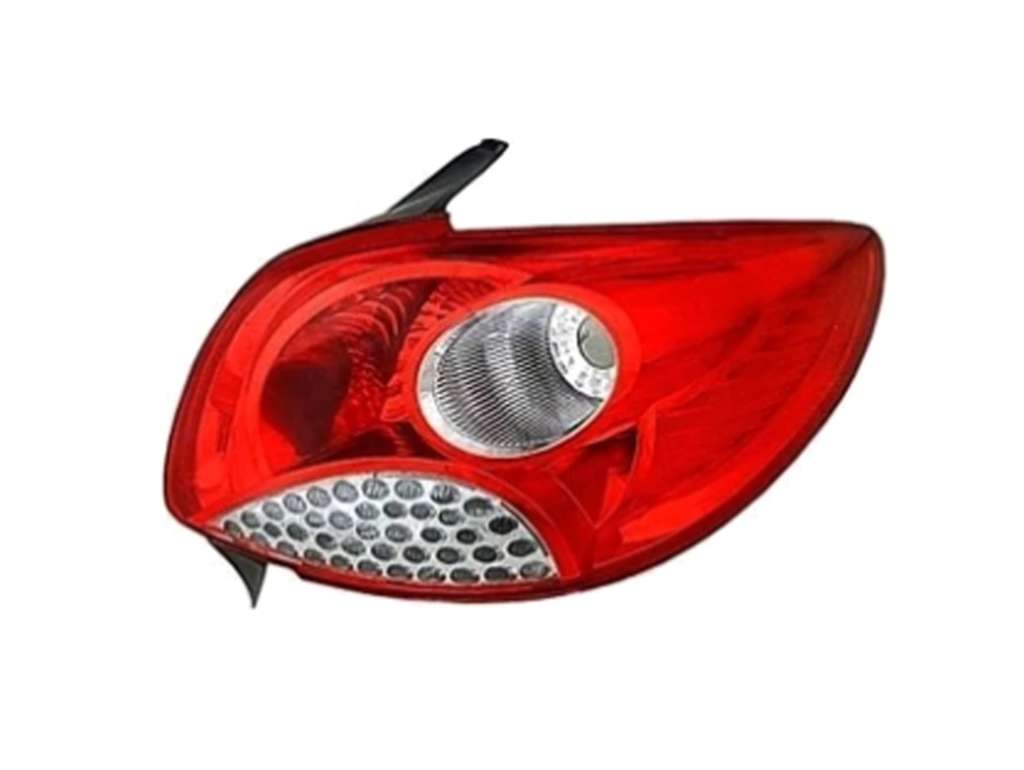 Faro trasero Peugeot 207, cromado, para versiones 3 o 5 puertas