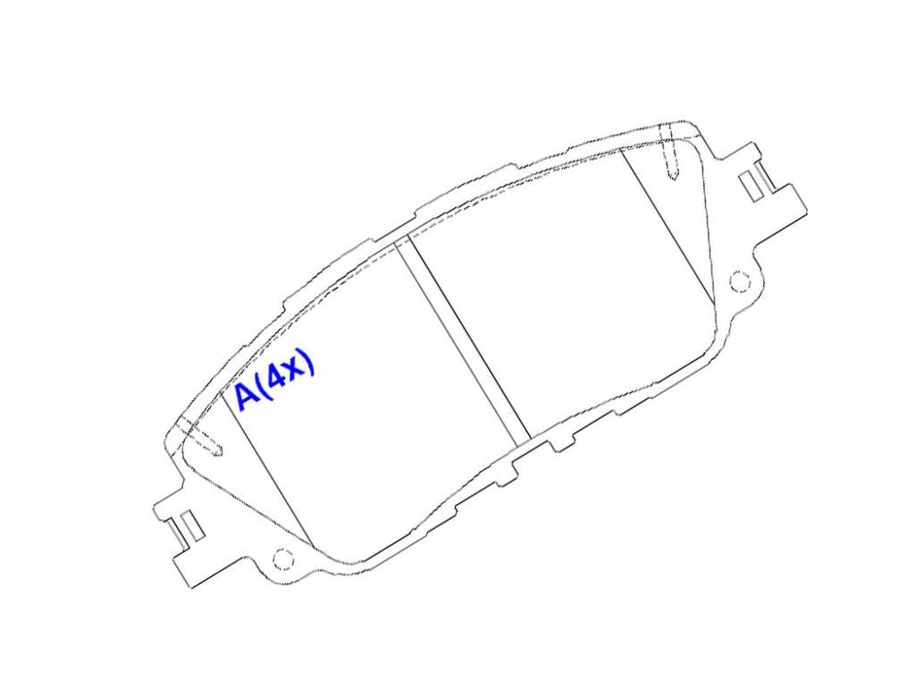 PASTILLA FRENO TO COROLLA CROSS 22/../RAV 4 2.5 19/.. DEL.