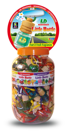 PERFUMADORES LITTLE BOTTLE 36 UNIDADES EN 6 FRAGANCIAS