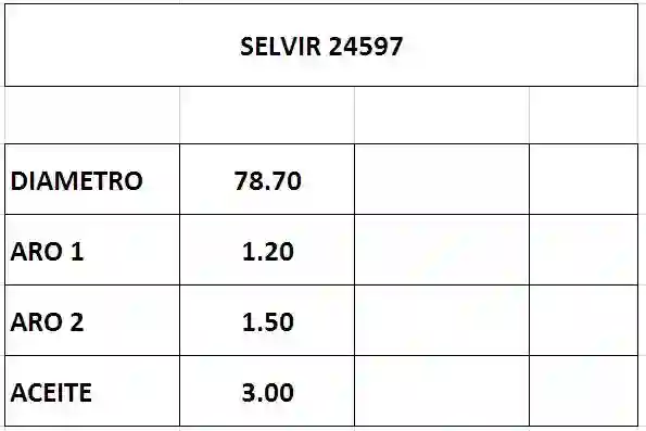 AROS  78.7mm LIFAN 1.3-1.5  STD CTI