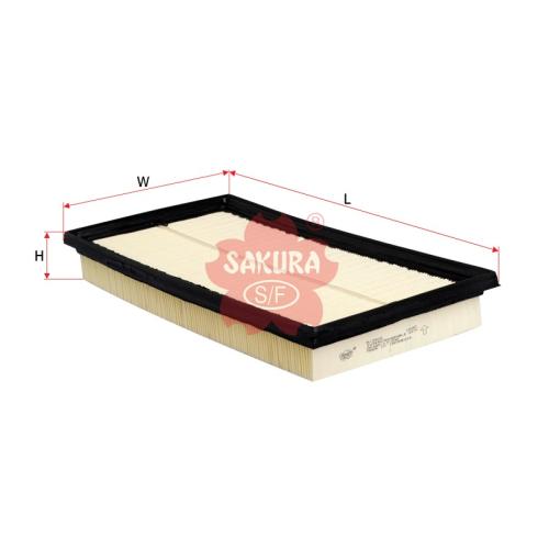 FILTRO AIRE KIA CARENS SEPHIA 2000...2004 SAKURA 338X171X41MM SEL23574-K2A513Z40-CA8548
