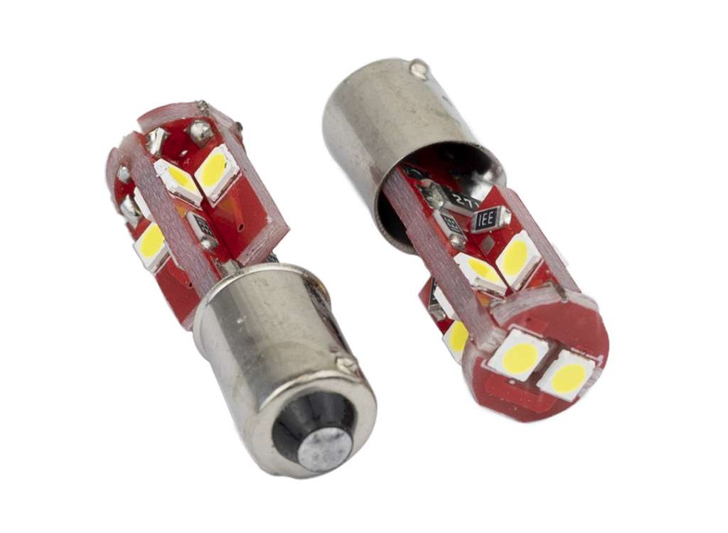 LAMPARA LED 12V. 4W 1P BAY9S 10 LED JGO