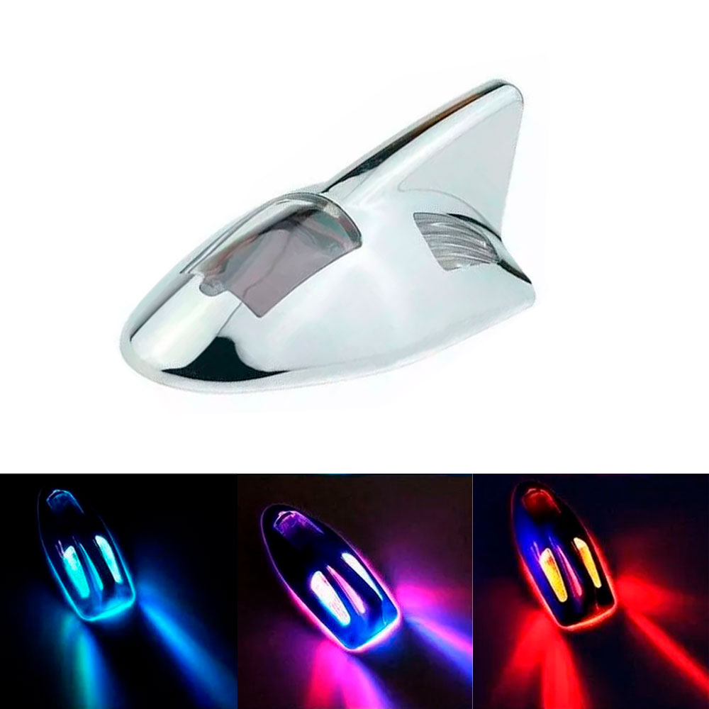 Antena decorativa de techo tiburón con luz LED