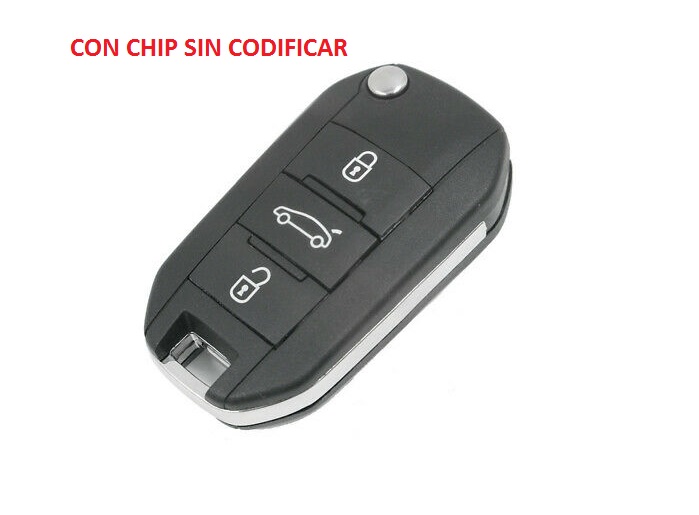 MANDO A DISTANCIA PEUGEOT 208/301/308/508/3008/5008 CON CHIP SIN CODIFICAR [AKONEN KEYS]