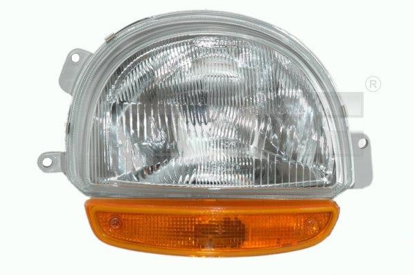 SEMIOPTICA RENAULT TWINGO FASE I DERECHA CON REGULADOR ELECTRICO [TYC]
